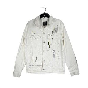 Zara | Jackets & Coats | Nwt Zara Man Rare White Denim Overshirt 